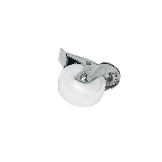 Single Bolt Hole - Swivel - Braked Castor