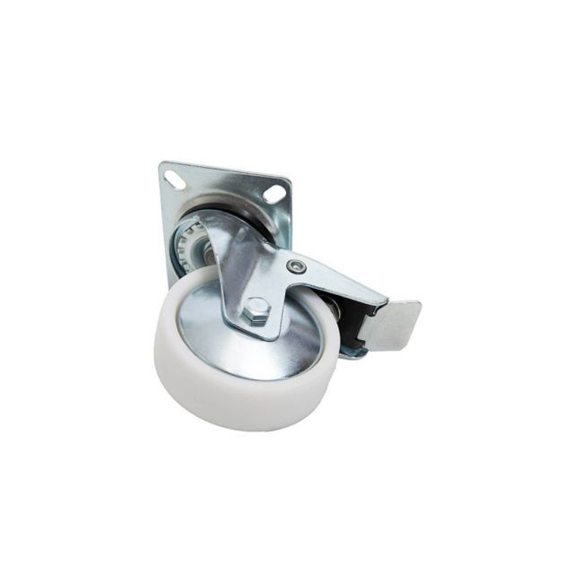 Top Plate - Swivel - Braked Castor